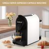 CHULUX 1400W Espresso Machine for Nespresso Capsules: Espresso and Lungo Cups, One Cup Premium Italian 20 Bar ODE Pump Espresso Maker - Perfect for Of