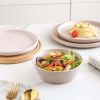 Jessica Stoneware 12-Piece Round Dinnerware Set, Taupe