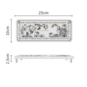 Diatom Ooze Storage Rack Surface Of Washbasin Water-absorbing Quick-drying (Option: Flowers Small-25X10X25cm)