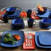 Square Stoneware 16 Piece Dinnerware Set